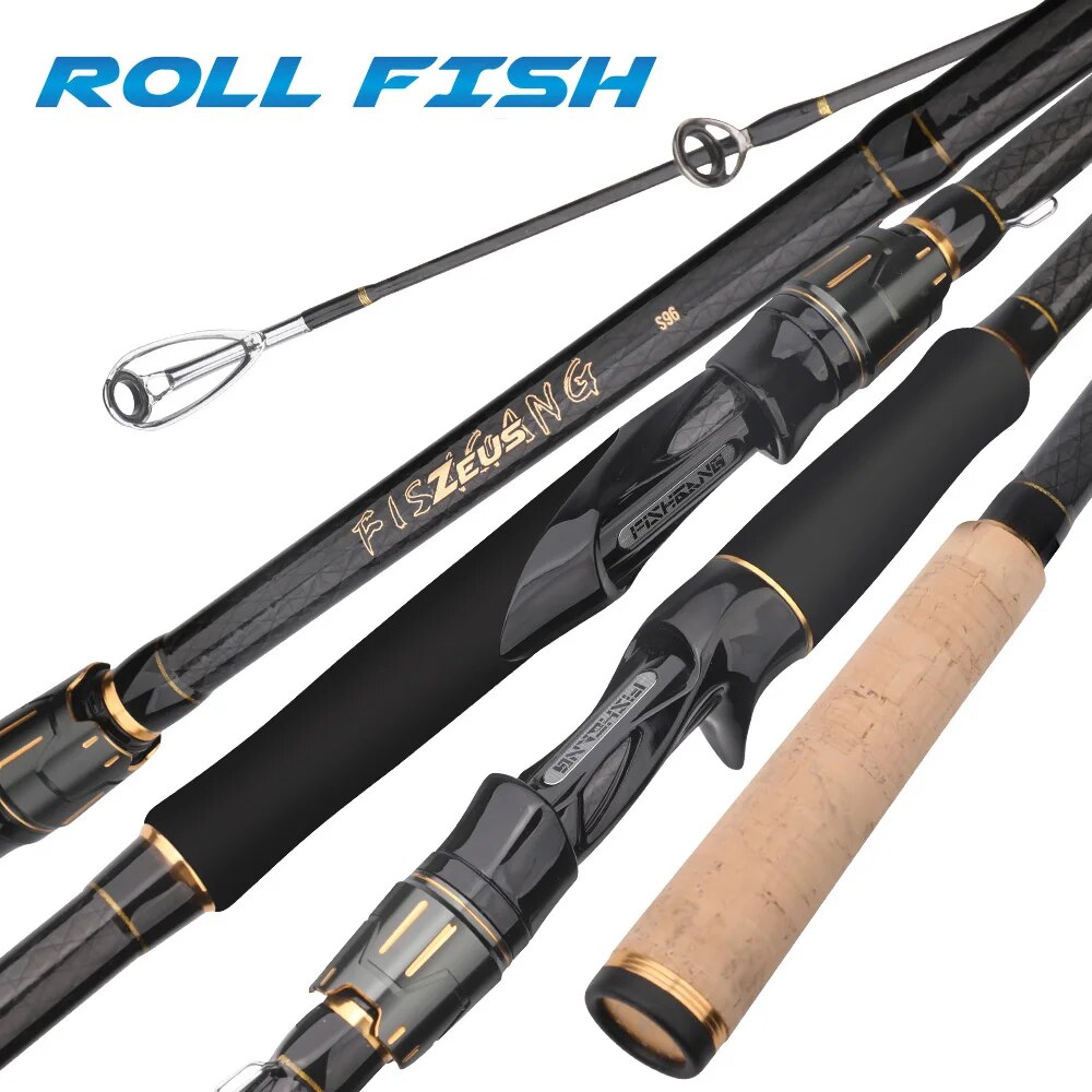 Surf Fishing Equipment - ROLLFISH-caña de pescar giratoria de fundición