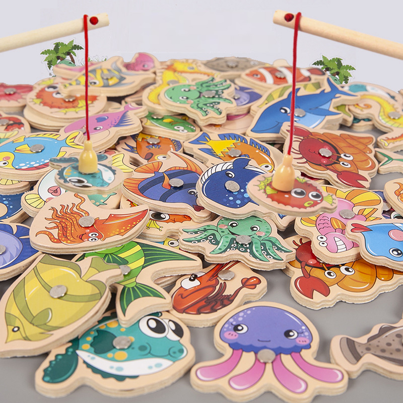 Fishing Equipment Kids - Juego de juguetes de pesca magnéticos