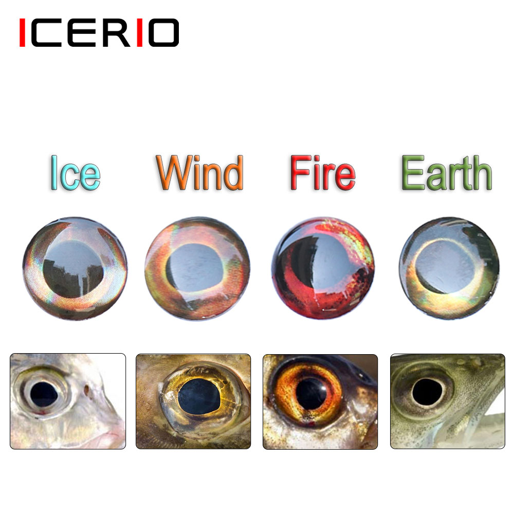 Fishing Equipment Fly - ICERIO 100 Uds. Ojos de pez
