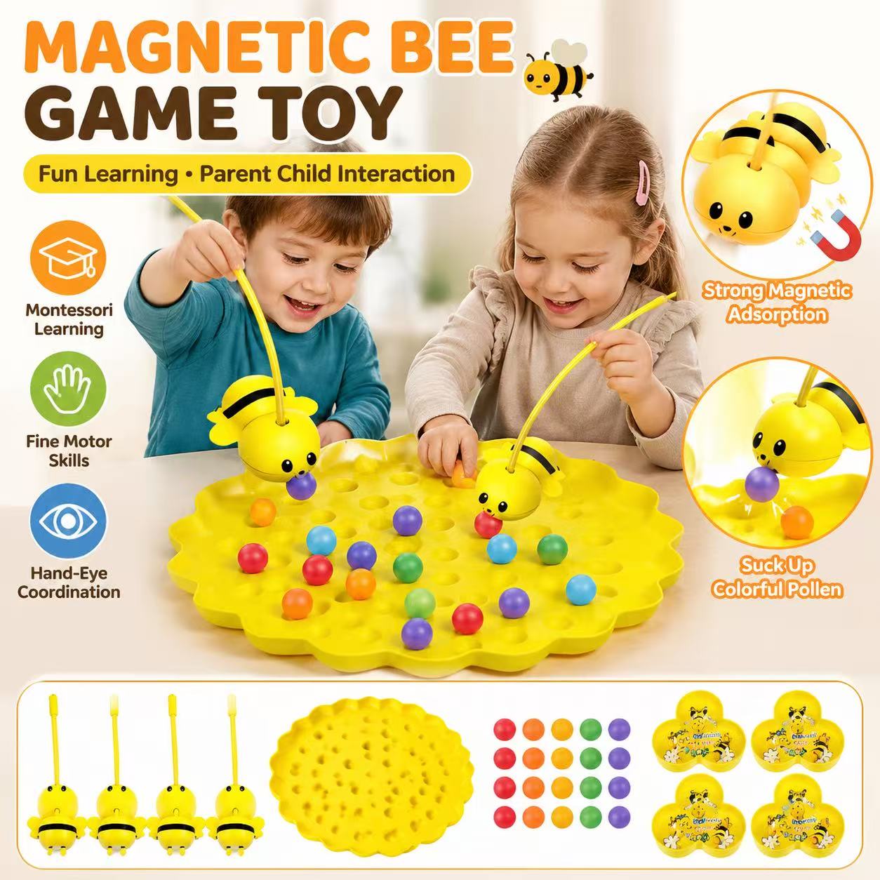 Fishing Equipment Kids - Juego Magnético de Recolección de Miel