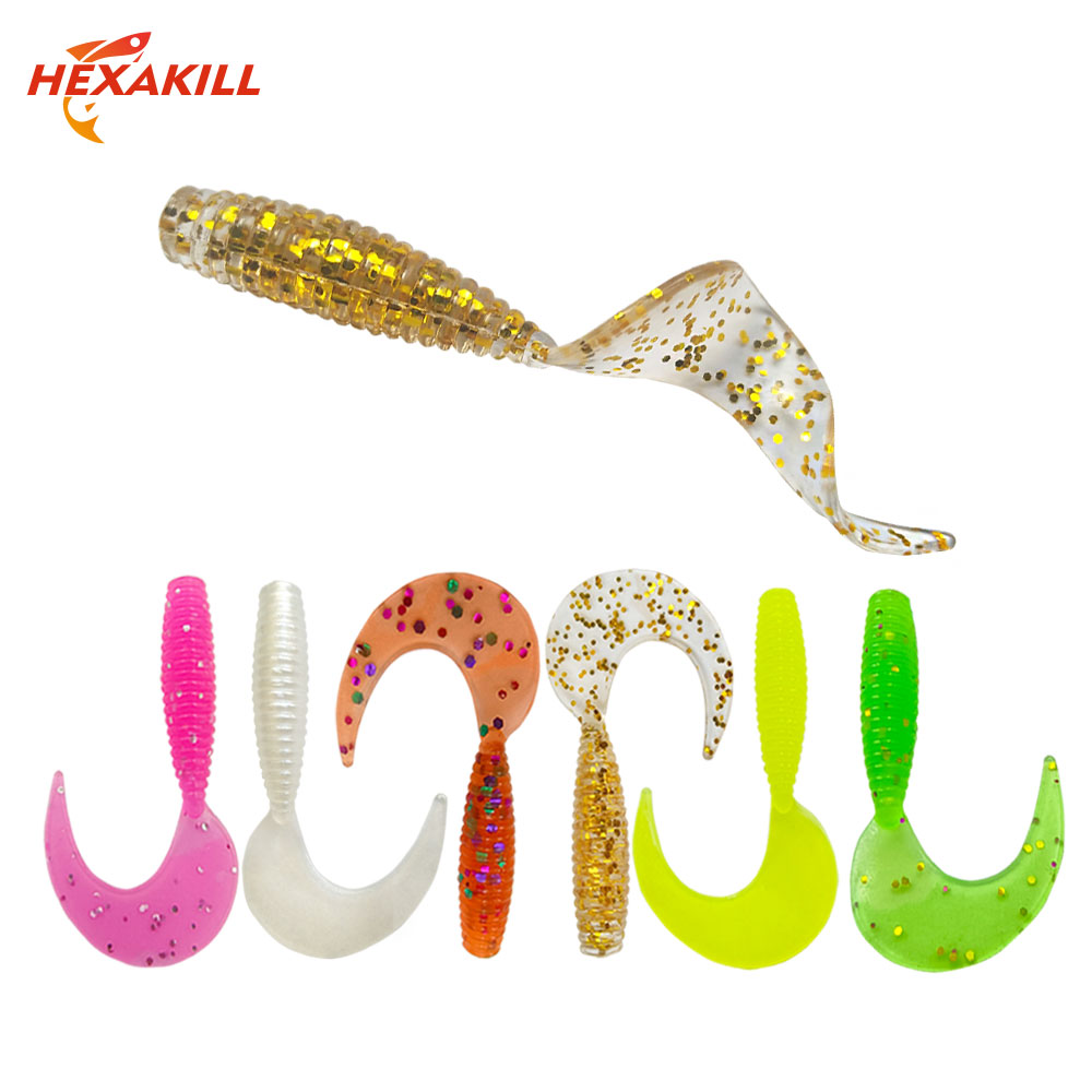 50 señuelos curvos de cola sua - Fishing Equipment For Trout reseña y precio