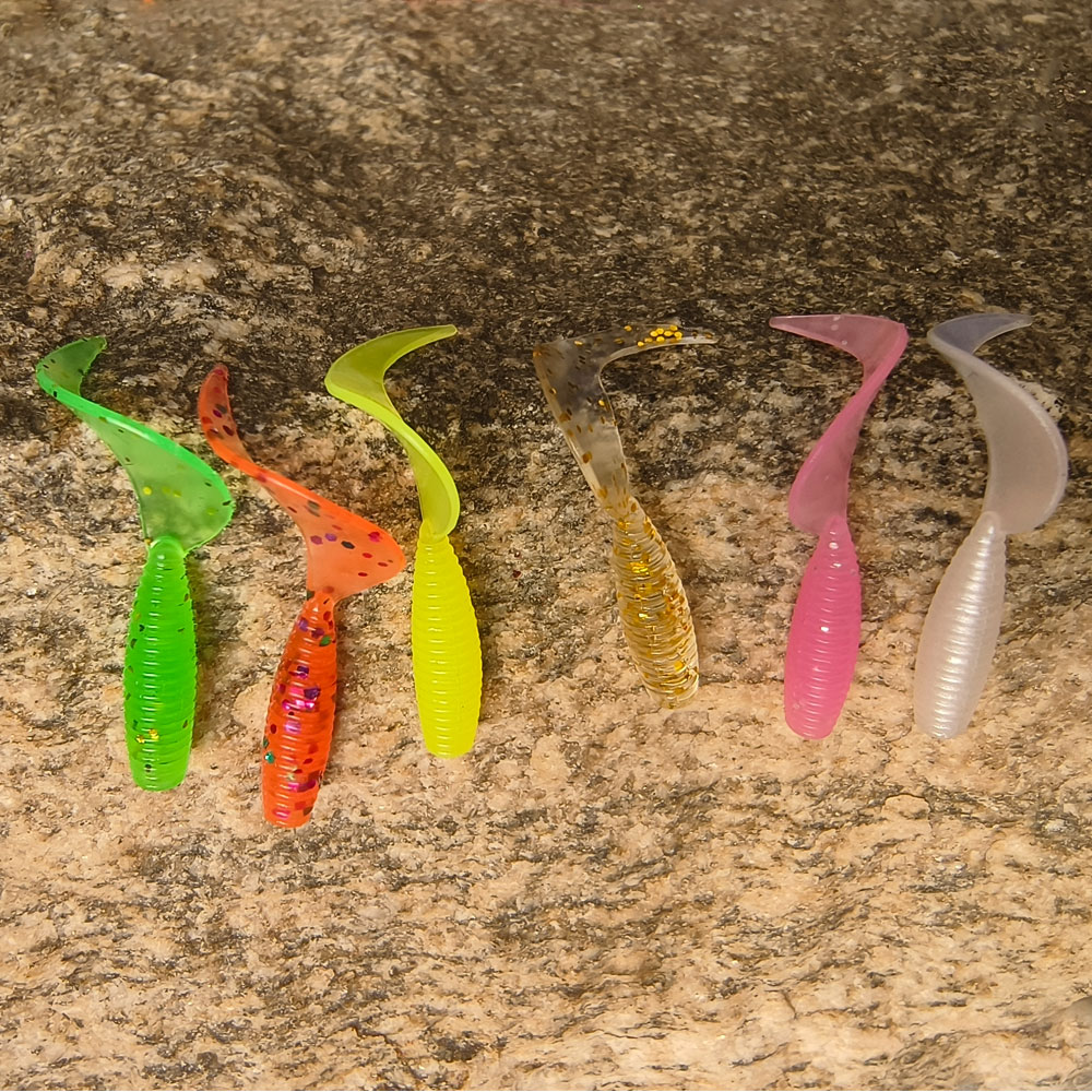 50 señuelos curvos de cola sua - Fishing Equipment For Trout reseña y precio