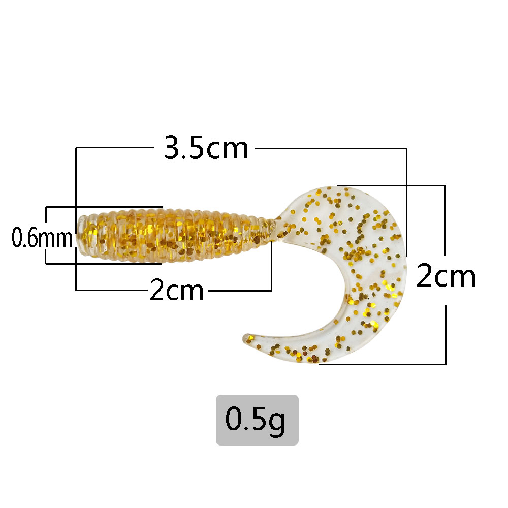 50 señuelos curvos de cola sua - Fishing Equipment For Trout reseña y precio