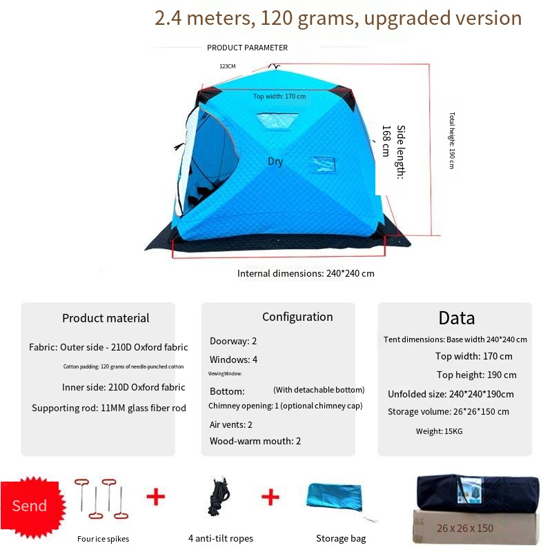 Casa de pesca en nieve, tienda - Fishing Equipment Needed reseña y precio