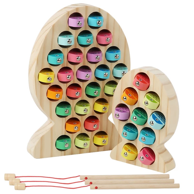 Juego de pesca de madera para  - Fishing Equipment Kids reseña y precio