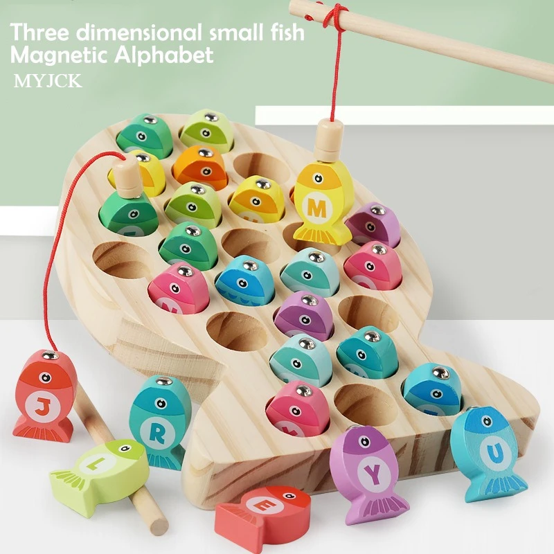 Juego de pesca de madera para  - Fishing Equipment Kids reseña y precio