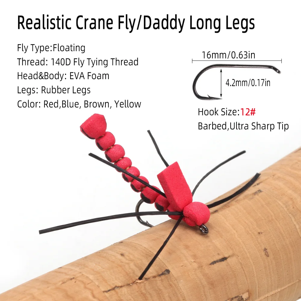 4 piezas # 12 Patas de Goma, M - Fishing Equipment For Trout reseña y precio