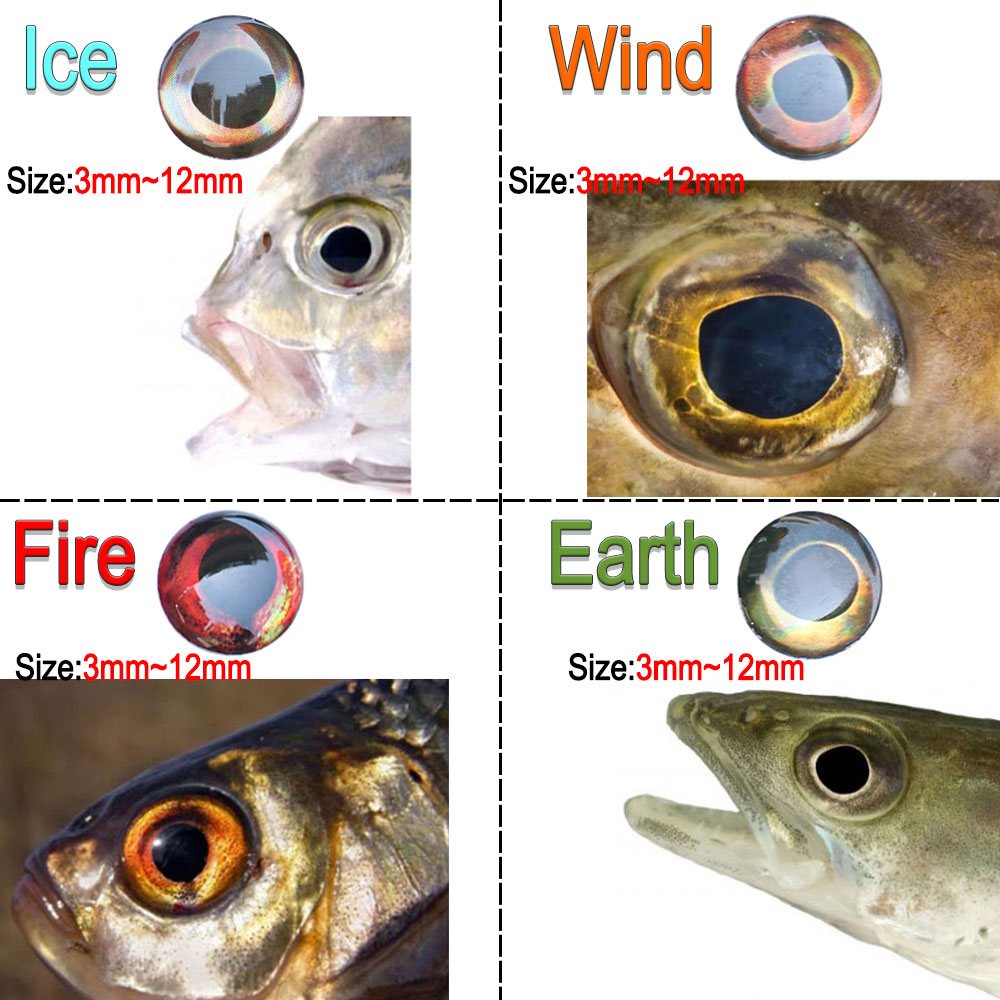 ICERIO 100 Uds. Ojos de pez ho - Fishing Equipment Fly reseña y precio