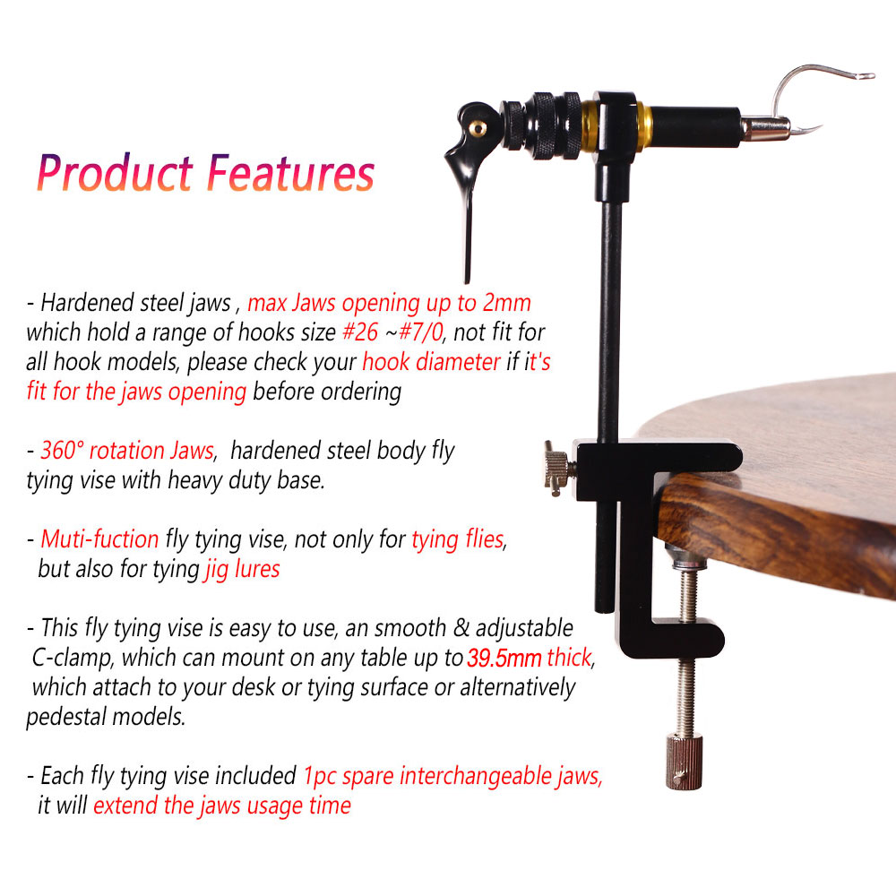 Bimoo 360 °   Tornillo de banc - Fishing Equipment Fly reseña y precio