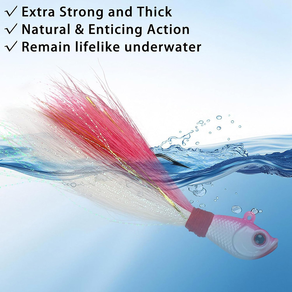 3 uds Bucktail Jigs agua salad - Surf Fishing Equipment reseña y precio