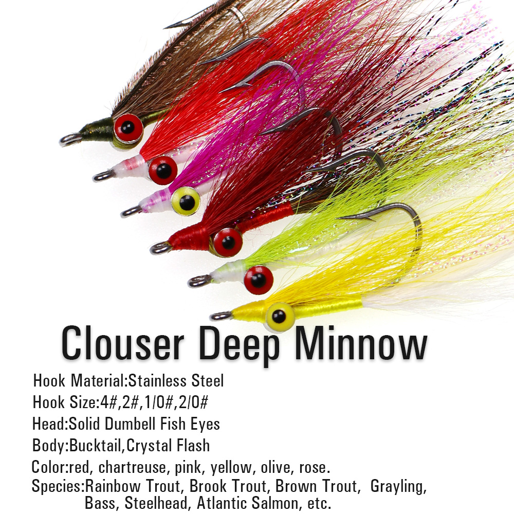 Wifreo 3 uds/6 uds Bucktail Cl - Fishing Equipment For Trout reseña y precio